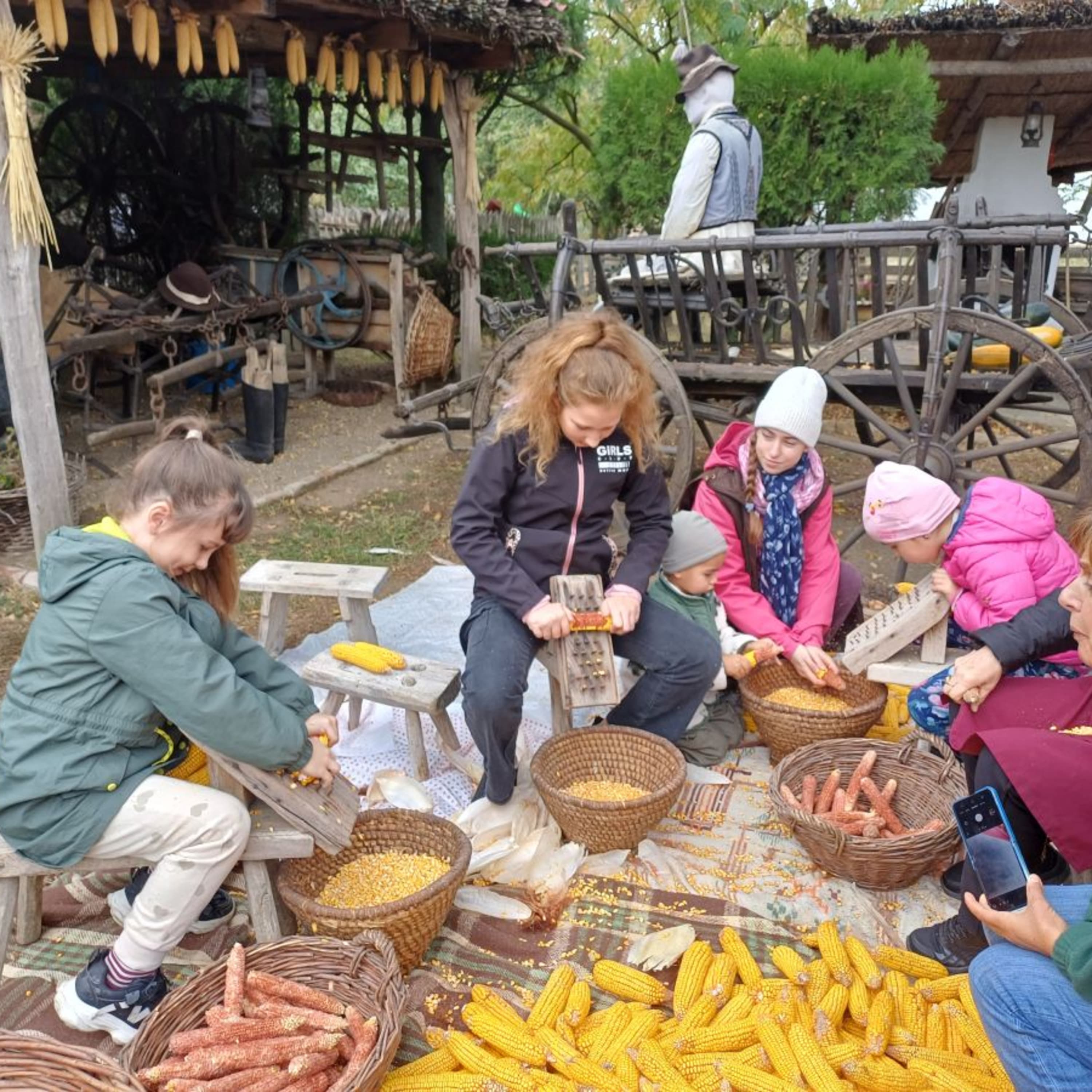 Kukoricafosztás a Tornyai Tájházban