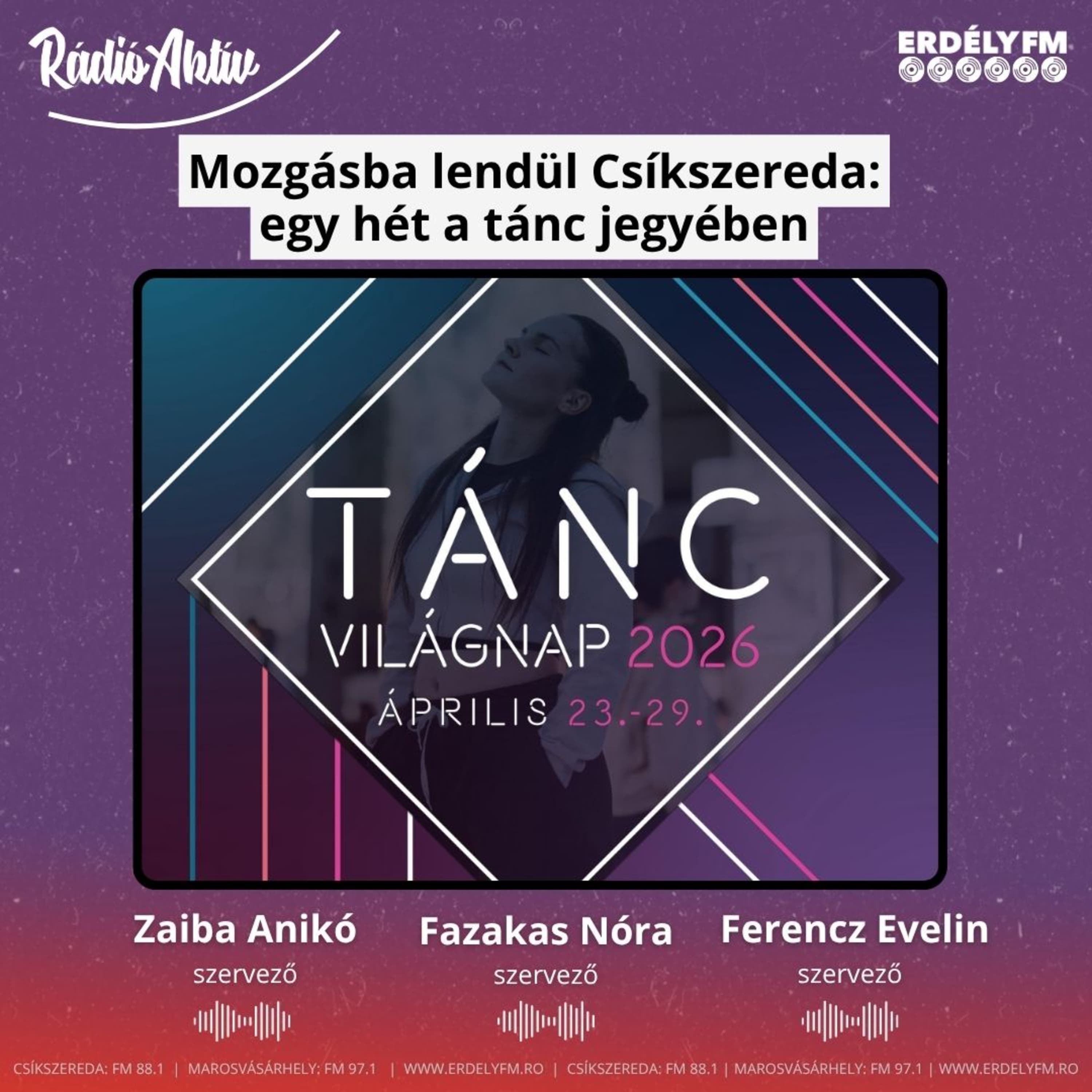 Mozgásba lendül Csíkszereda: egy hét a tánc jegyében