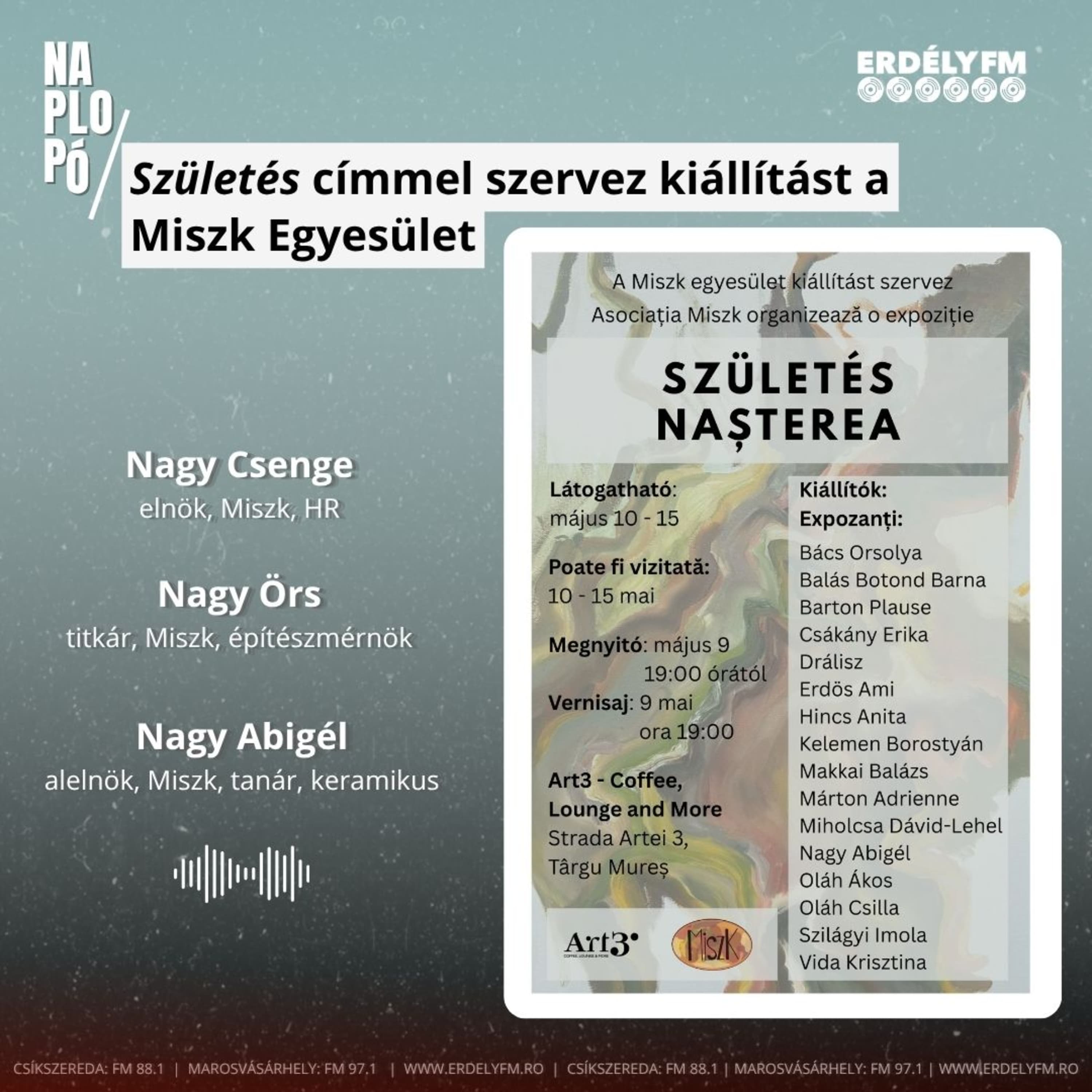 Születés címmel szervez kiállítást a Miszk Egyesület