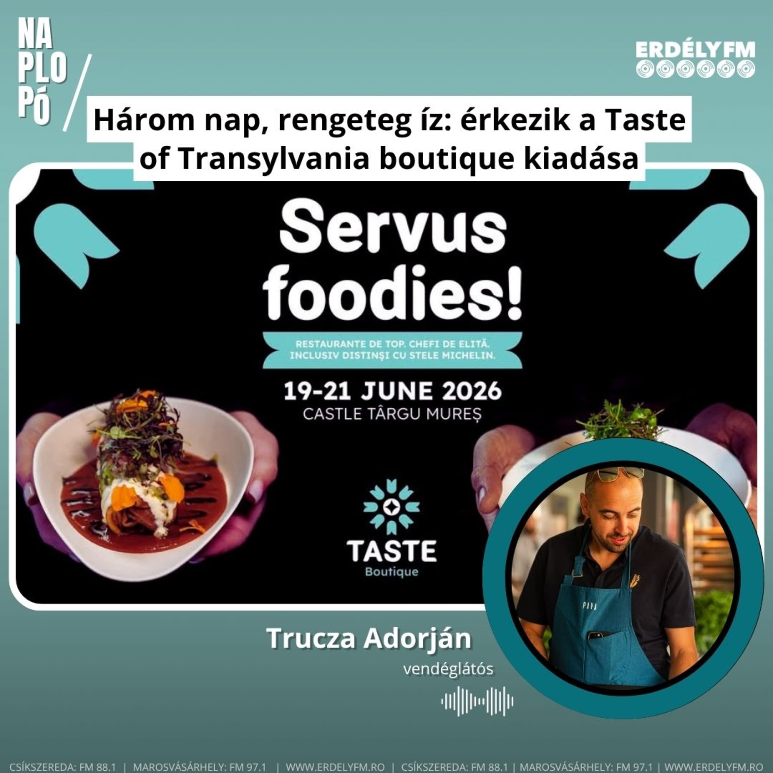 Három nap, rengeteg íz: érkezik a Taste of Transylvania boutique kiadása