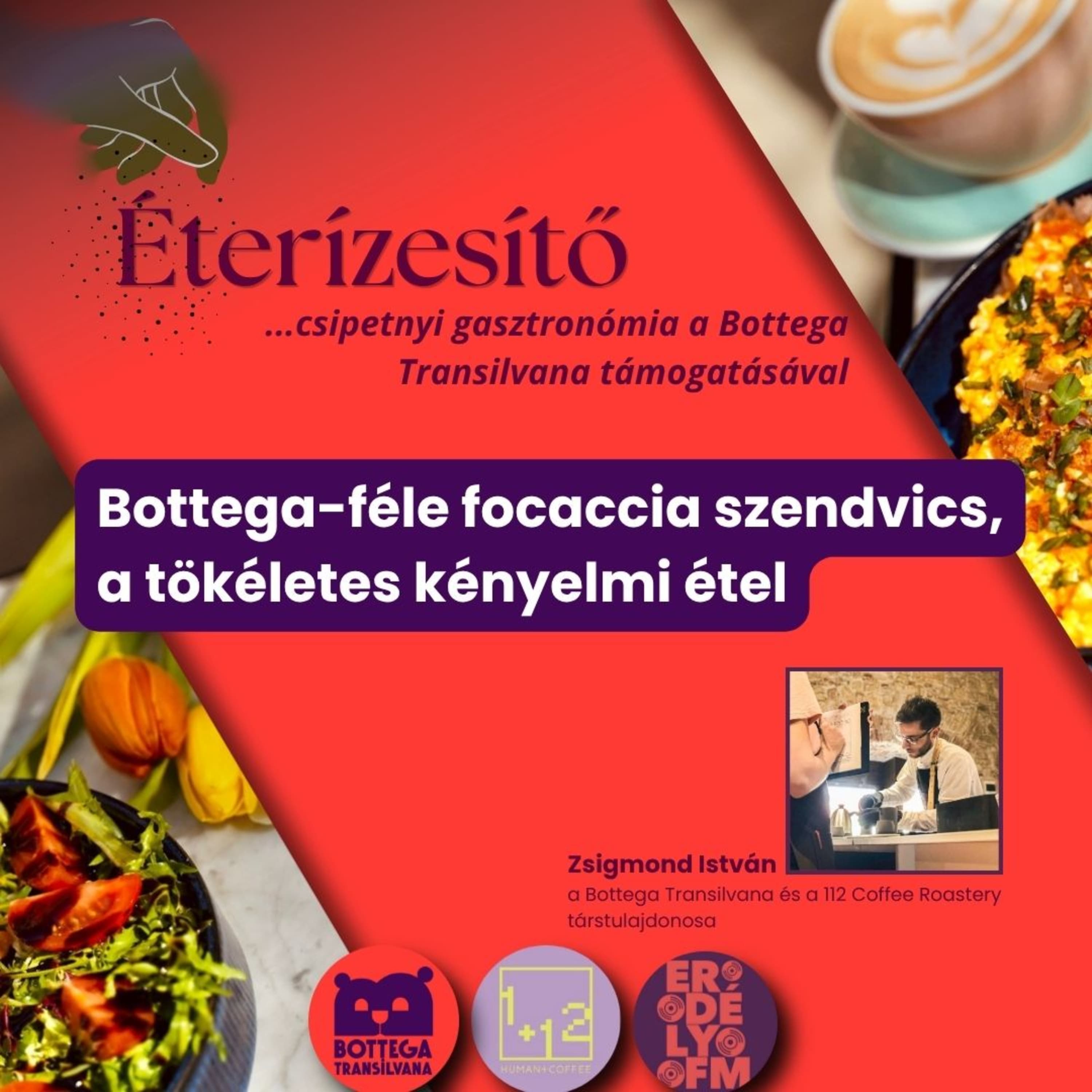 Bottega-féle focaccia szendvics, a tökéletes kényelmi étel