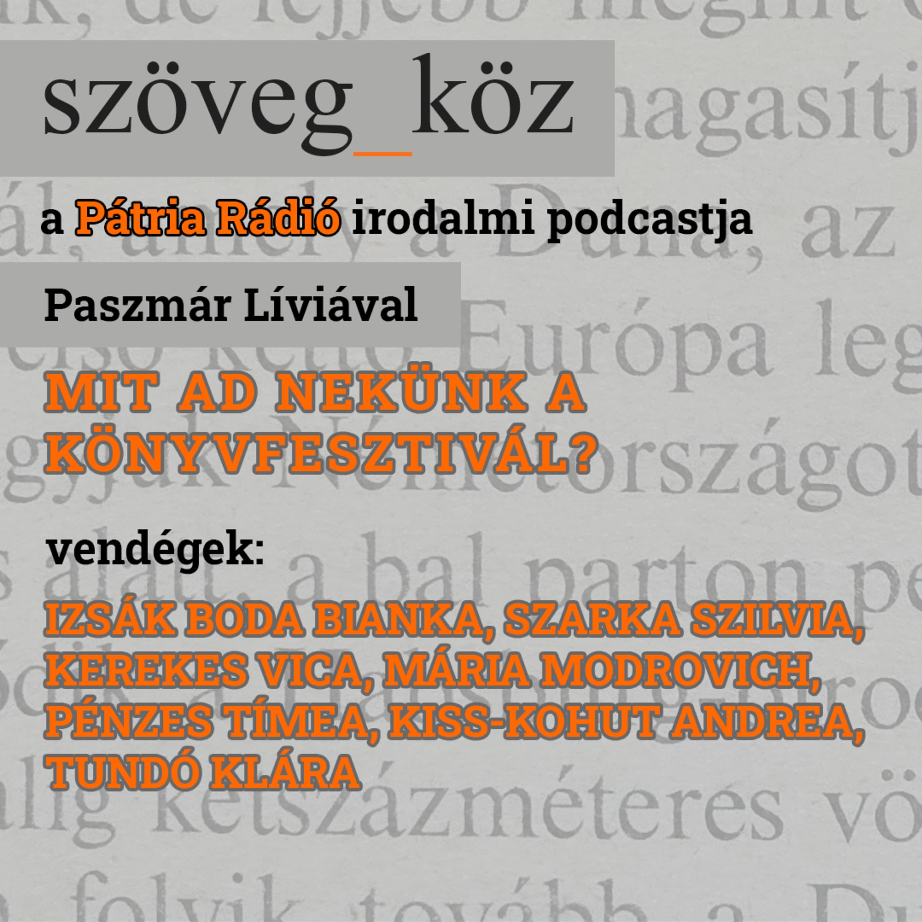 Szöveg-köz #18 | Mit ad nekünk a Könyvfesztivál?