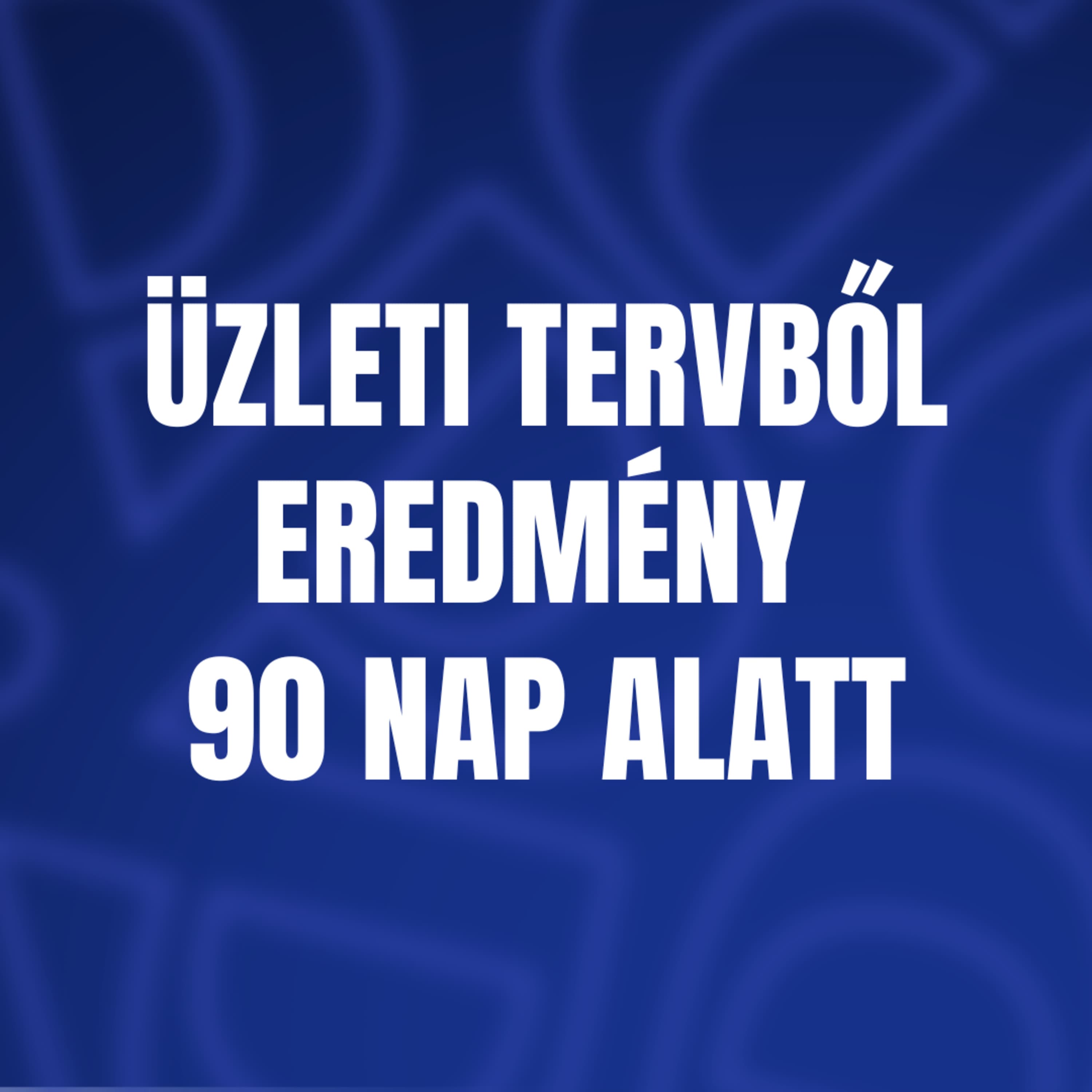 Üzleti tervből eredmény 90 nap alatt